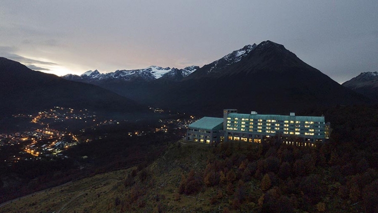A mensagem do Arakur Ushuaia Resort | Foto: Reprodução