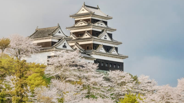 Visão de longe do Ozu Castle Town Hotel