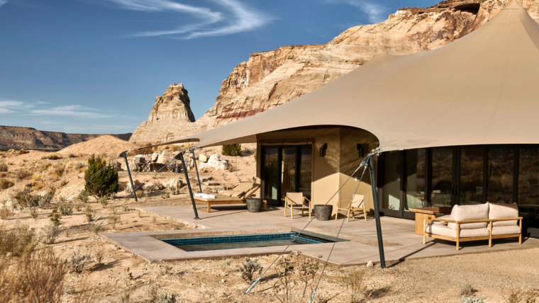 Tenda do Camp Sarika by Amangiri em Utah