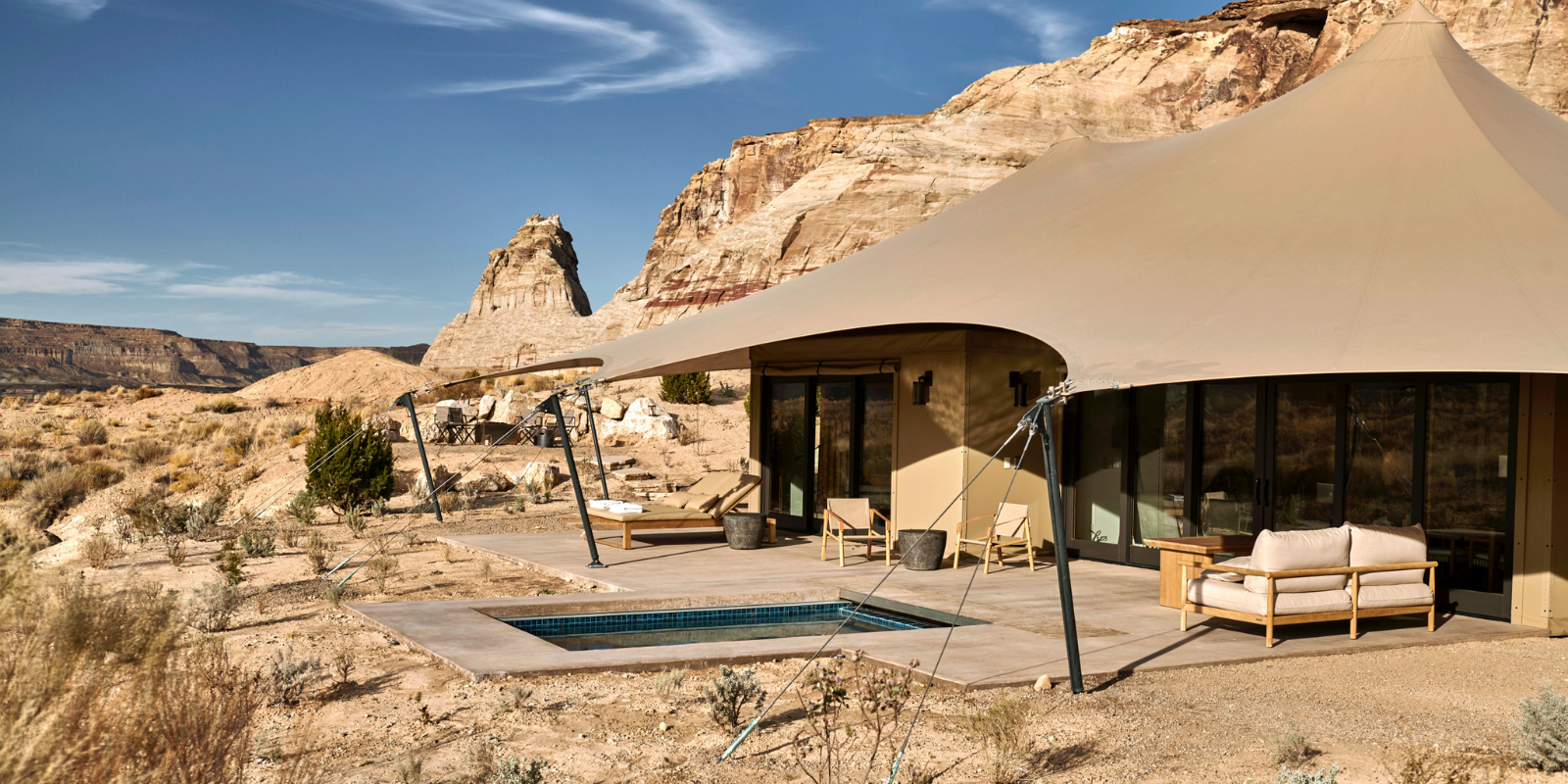 Tenda do Camp Sarika by Amangiri em Utah