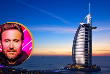 Vista de cima do Burj Al Arab Hotel em Dubai