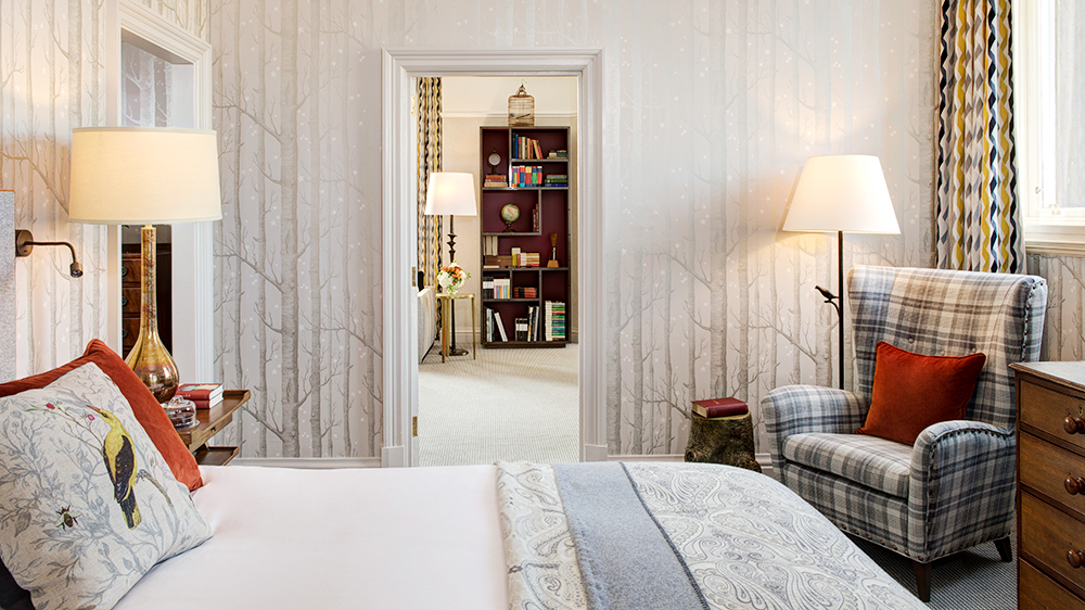 Quarto do The Balmoral Hotel onde J.K. Rowling terminou a saga Harry Potter