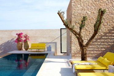Hotel feito de pedra em Marrocos