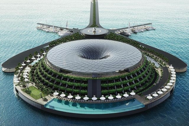Hotel flutuante no Catar