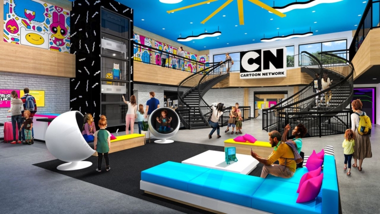 Lobby do Cartoon Network Hotel