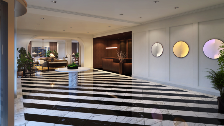 Pendry Chicago hall