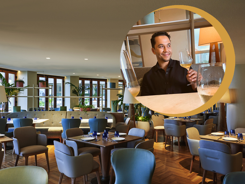 Vinicius Belo no restaurante Marine Restô do Fairmont Rio de Janeiro Copacabana