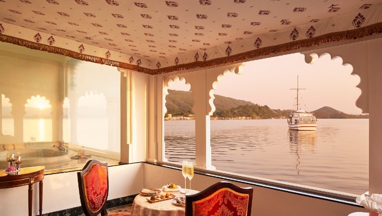 Restaurante no Taj Lake Palace | Foto: Divulgação