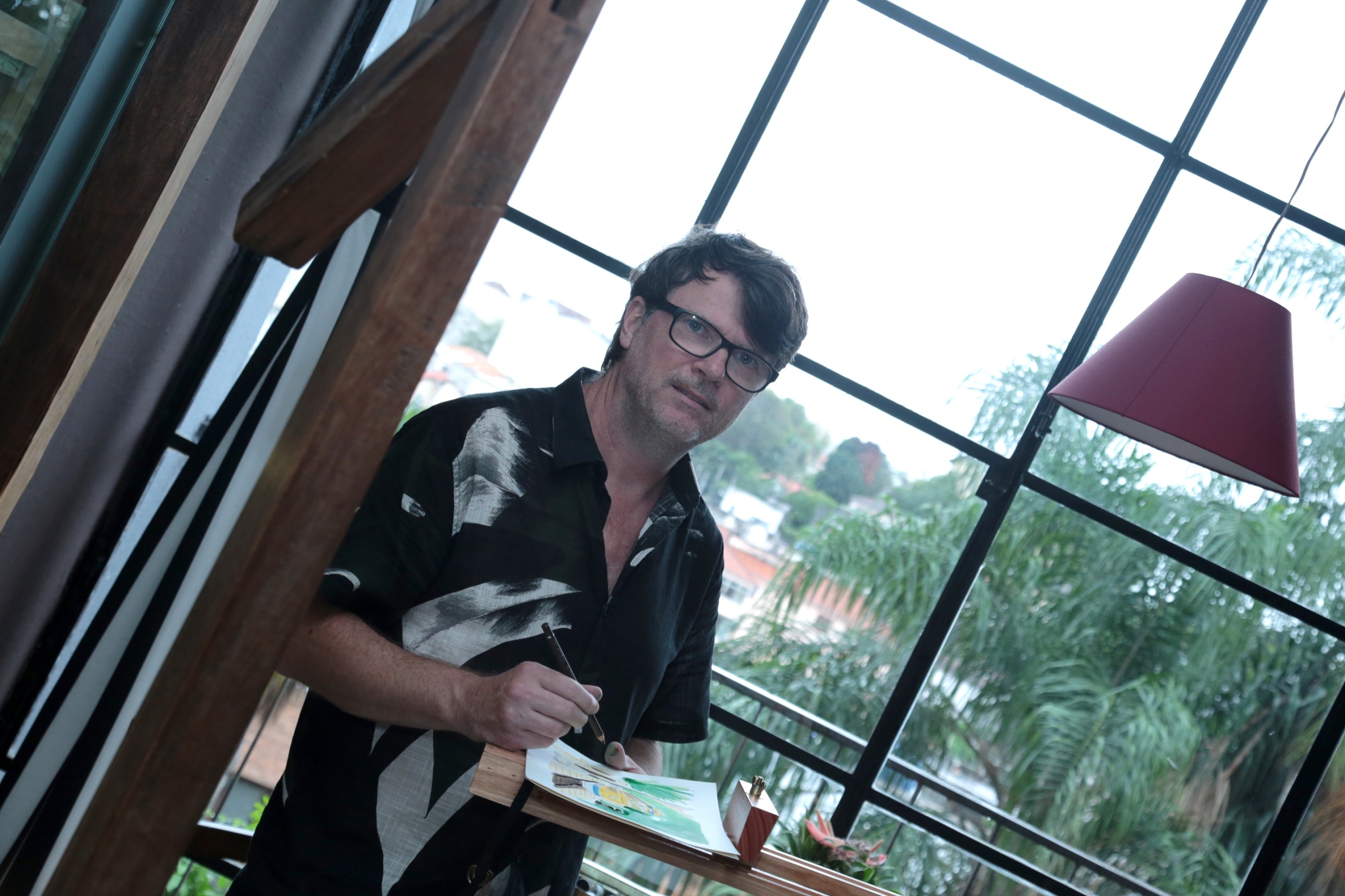 o artista Jerome Poignard | Foto: Vera Donato